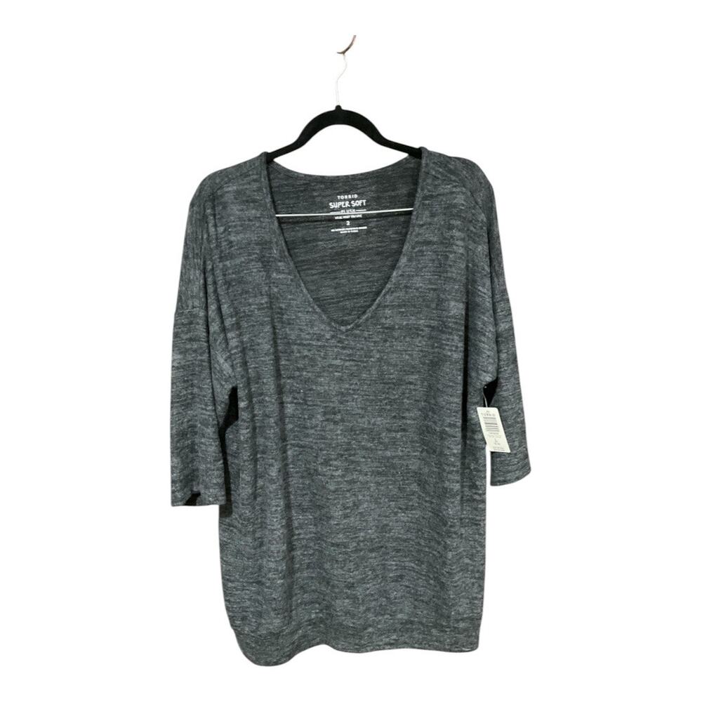 Torrid Top Women 2X Gray NWT
